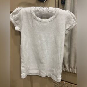 Girl’s Mini Boden white cotton top